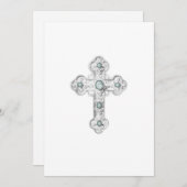 Uitnodiging eerste mededeling Silver Cross (Voorkant / Achterkant)