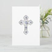 Uitnodiging eerste mededeling Silver Cross (Staand voorkant)