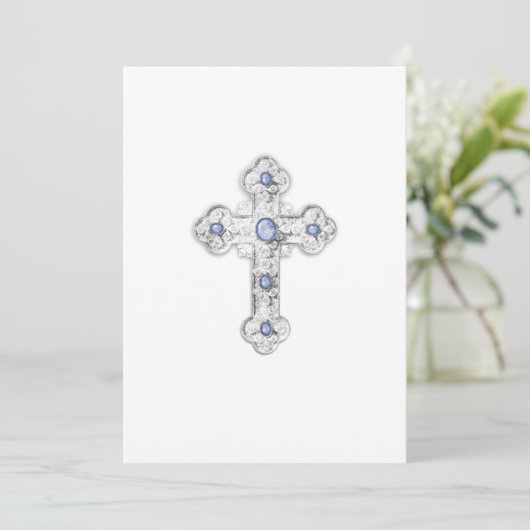 Uitnodiging eerste mededeling Silver Cross (Staand voorkant)