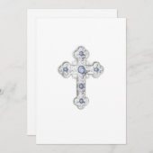 Uitnodiging eerste mededeling Silver Cross (Voorkant / Achterkant)