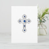 Uitnodiging eerste mededeling  Silver Cross (Staand voorkant)