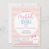 Uitnodiging eerste tiendaagse babymeisje (Voorkant)