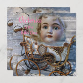 Uitnodiging Eerste Verjaardagskaart Wild One Victo (Voorkant / Achterkant)