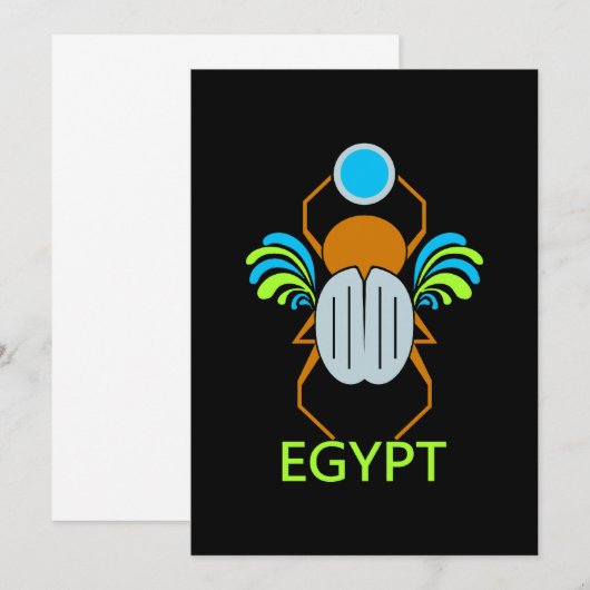 Uitnodiging EGYPTE - Aanpassen (Voorkant / Achterkant)