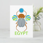 Uitnodiging EGYPTE - Aanpassen (Staand voorkant)