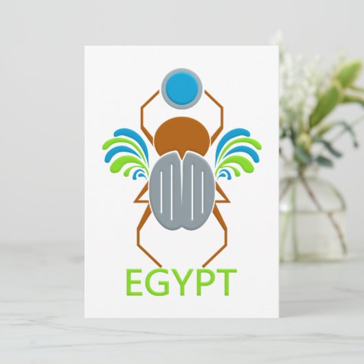 Uitnodiging EGYPTE - Aanpassen (Staand voorkant)