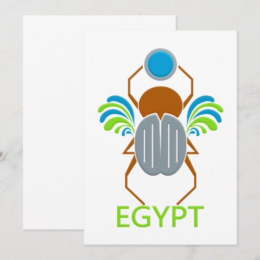 Uitnodiging EGYPTE - Aanpassen (Voorkant / Achterkant)