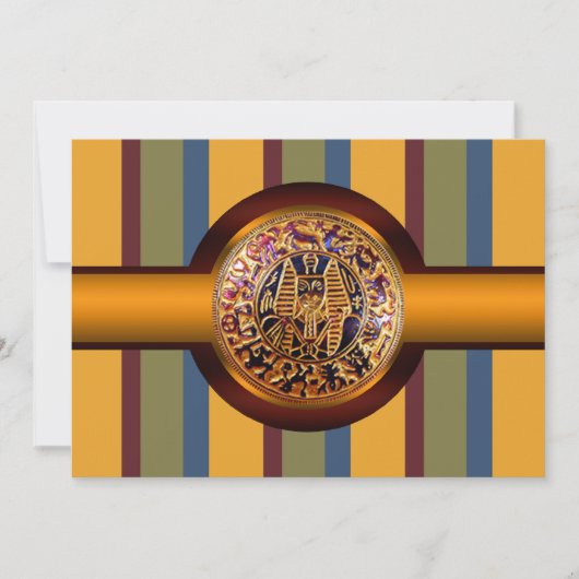 Uitnodiging Egyptische King Party (Voorkant)