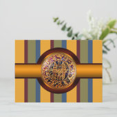 Uitnodiging Egyptische King Party (Staand voorkant)