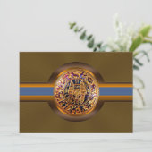 Uitnodiging Egyptische King Party (Staand voorkant)