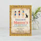 Uitnodiging Egyptische partij Allure (Staand voorkant)