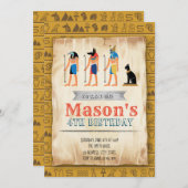 Uitnodiging Egyptische partij Allure (Voorkant / Achterkant)