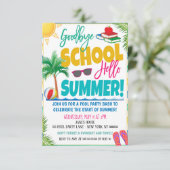 Uitnodiging einde schooljaar zomerfeest (Staand voorkant)