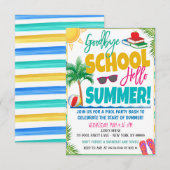 Uitnodiging einde schooljaar zomerfeest (Voorkant / Achterkant)