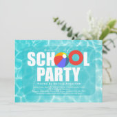 Uitnodiging einde schoolpool (Staand voorkant)