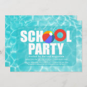 Uitnodiging einde schoolpool (Voorkant / Achterkant)