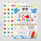 Uitnodiging einde schoolpool (Voorkant / Achterkant)