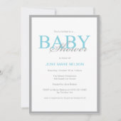 Uitnodiging "Elegant Baby shower" (Voorkant)