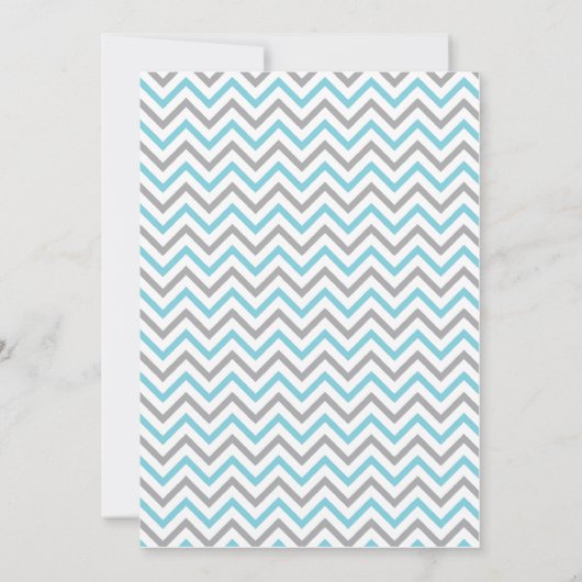 Uitnodiging "Elegant Baby shower" (Achterkant)