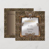 Uitnodiging Elegant Bronze Animal Dragonfly jewel (Voorkant / Achterkant)