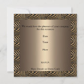 Uitnodiging Elegant Bronze Animal Dragonfly jewel (Achterkant)