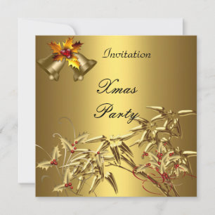 Uitnodiging Elegant Kerstfeest Aziatische Bamboe G