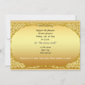 Uitnodiging Elegant Verjaardagsfeest voor Mannen (Achterkant)