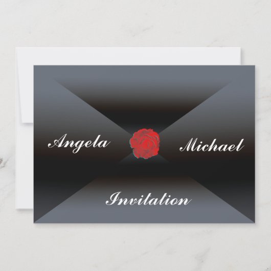 Uitnodiging Elegante en leuke bruiloft uitnodiging (Voorkant)