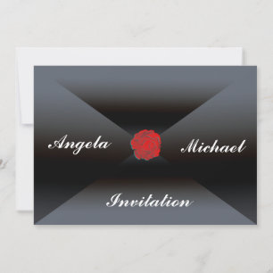 Uitnodiging Elegante en leuke bruiloft uitnodiging