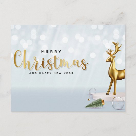 "Uitnodiging Elegantie: Uw aanwezigheid wordt gevr Uitnodiging Briefkaart (Voorkant)