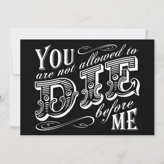 uitnodiging emo - verjaardagsfeest (Voorkant)