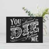 uitnodiging emo - verjaardagsfeest (Staand voorkant)