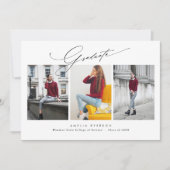 Uitnodiging en aankondiging van modern afstuderen (Voorkant)