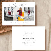 Uitnodiging en aankondiging van modern afstuderen