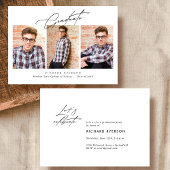 Uitnodiging en aankondiging van modern afstuderen