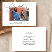 Uitnodiging en aankondiging van modern afstuderen