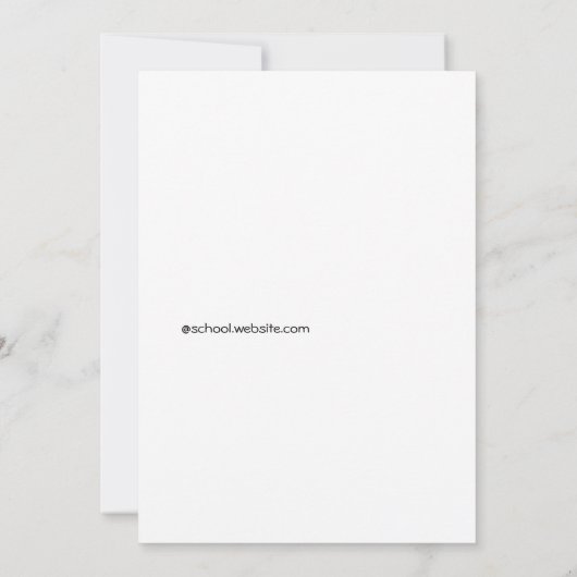 Uitnodiging en briefpapier (Achterkant)