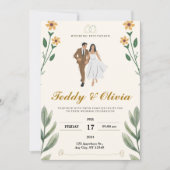 Uitnodiging en echtpaar (Voorkant)