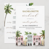 Uitnodiging en Reisprogramma voor Meisjesuitje in  (Voorkant / Achterkant)