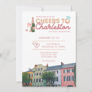 Uitnodiging en route voor vrijgezellenfeest in Cha