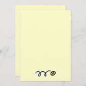 Uitnodiging en schrijfbenodigdheden met tennisball (Voorkant / Achterkant)