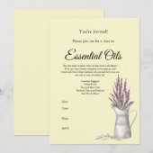 Uitnodiging Etherische Olie Klas (Voorkant / Achterkant)