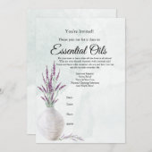 Uitnodiging Etherische Olie Klasse (Voorkant / Achterkant)