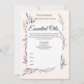 Uitnodiging Etherische Olie Klasse (Voorkant)