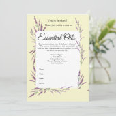 Uitnodiging Etherische Olie Klasse (Staand voorkant)