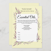 Uitnodiging Etherische Olie Klasse (Voorkant / Achterkant)