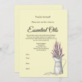 Uitnodiging Etherische Olie Klasse (Voorkant / Achterkant)