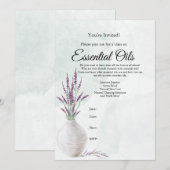 Uitnodiging Etherische Oliecursus (Voorkant / Achterkant)