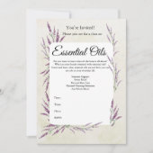 Uitnodiging Etherische Oliecursus (Voorkant)