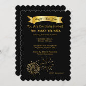 Uitnodiging Eve Gala uit het nieuwe jaar (Voorkant / Achterkant)